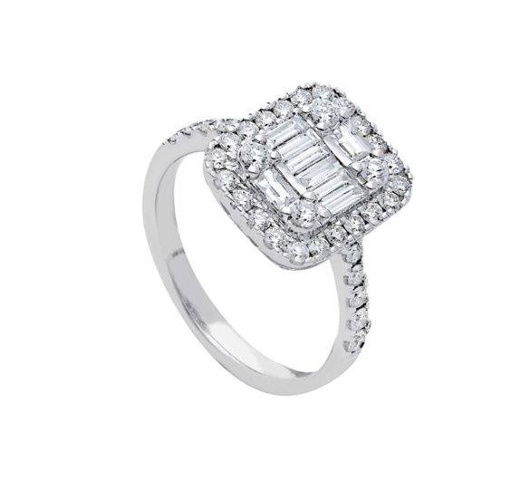 Anello Gazzola Gioielli Donna in Oro bianco Diamante 1.11 Ct 289402BB - 289402BB